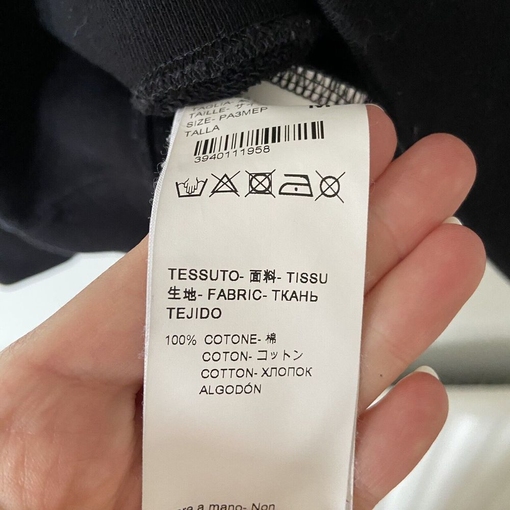 Karl Lagerfeld Paris Black Circle Logo Sweatshirt Jumper UK Size Medium Cotton - Picture 8 of 12